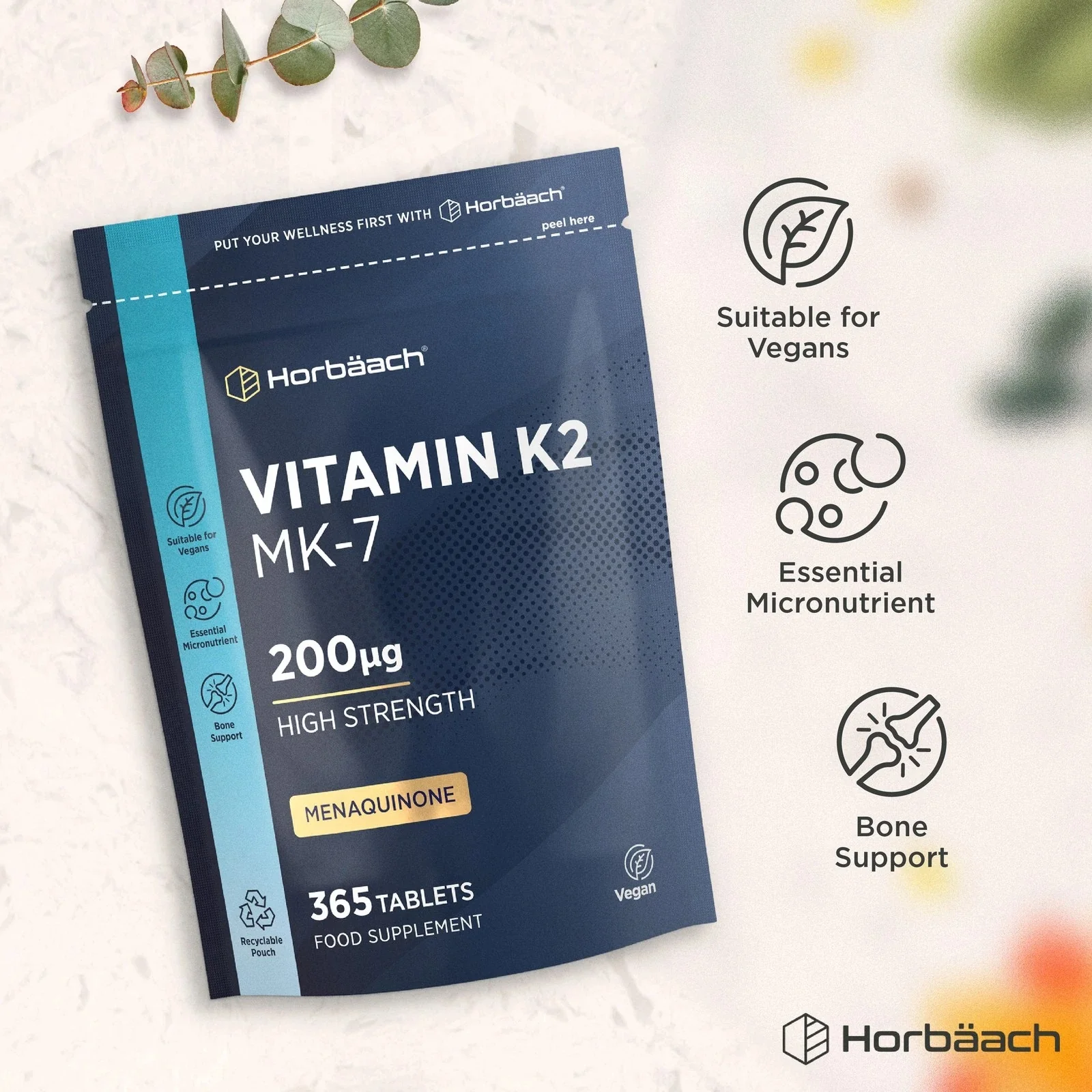 Vitamin K2 MK7 200 µg | 365 Tablets - Image 5