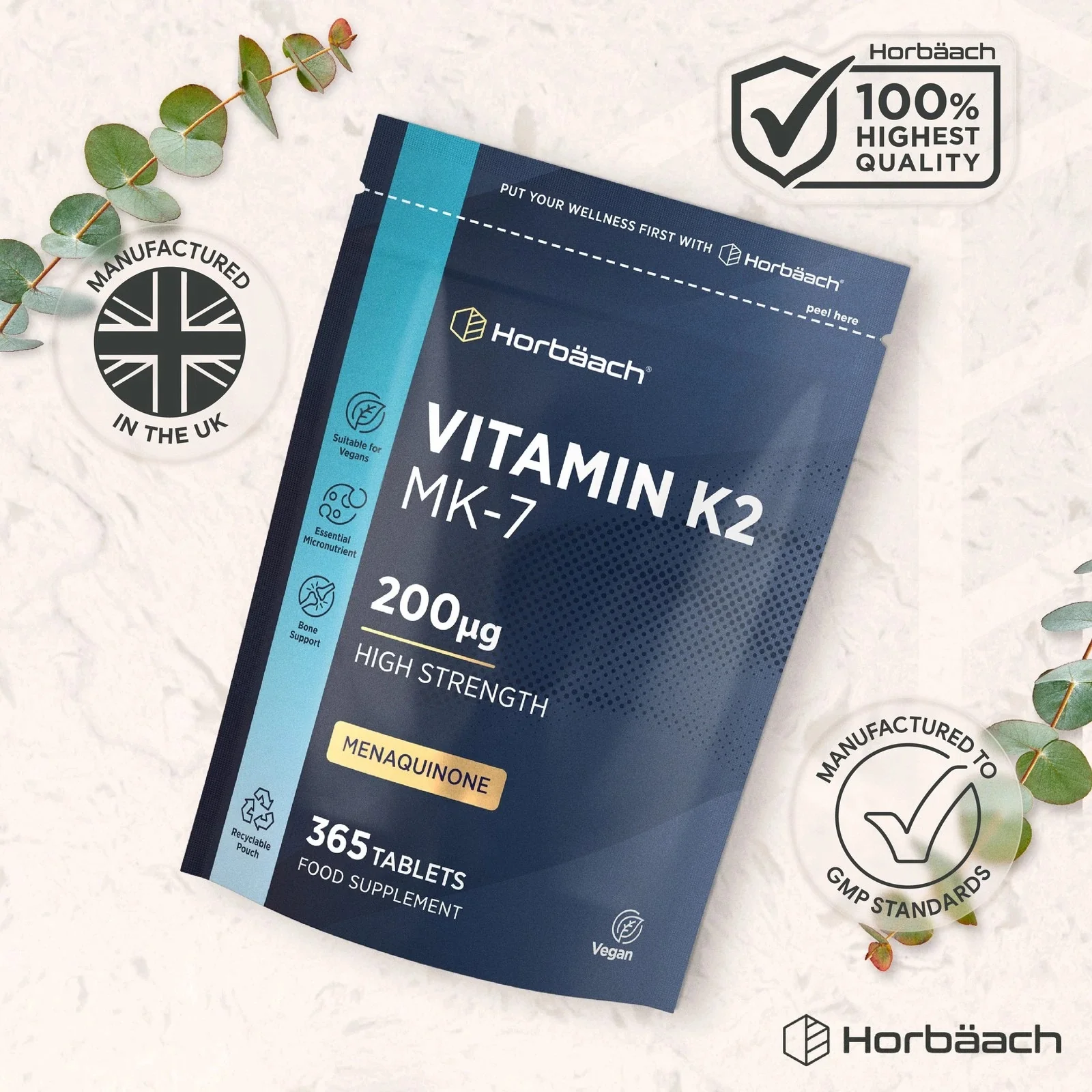 Vitamin K2 MK7 200 µg | 365 Tablets - Image 6