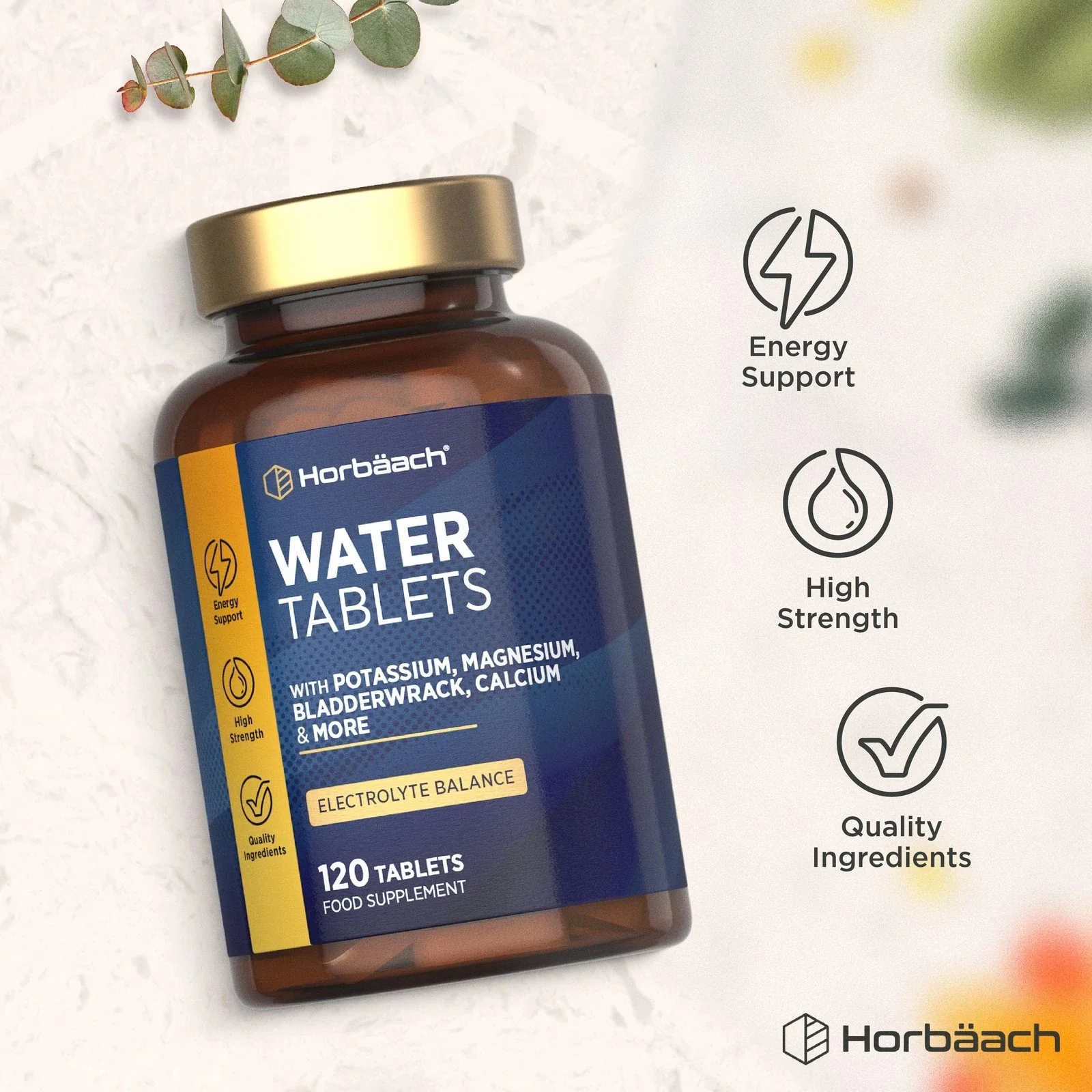 Water Tablets | Electrolyte Balance | 120 Tablets - Image 5
