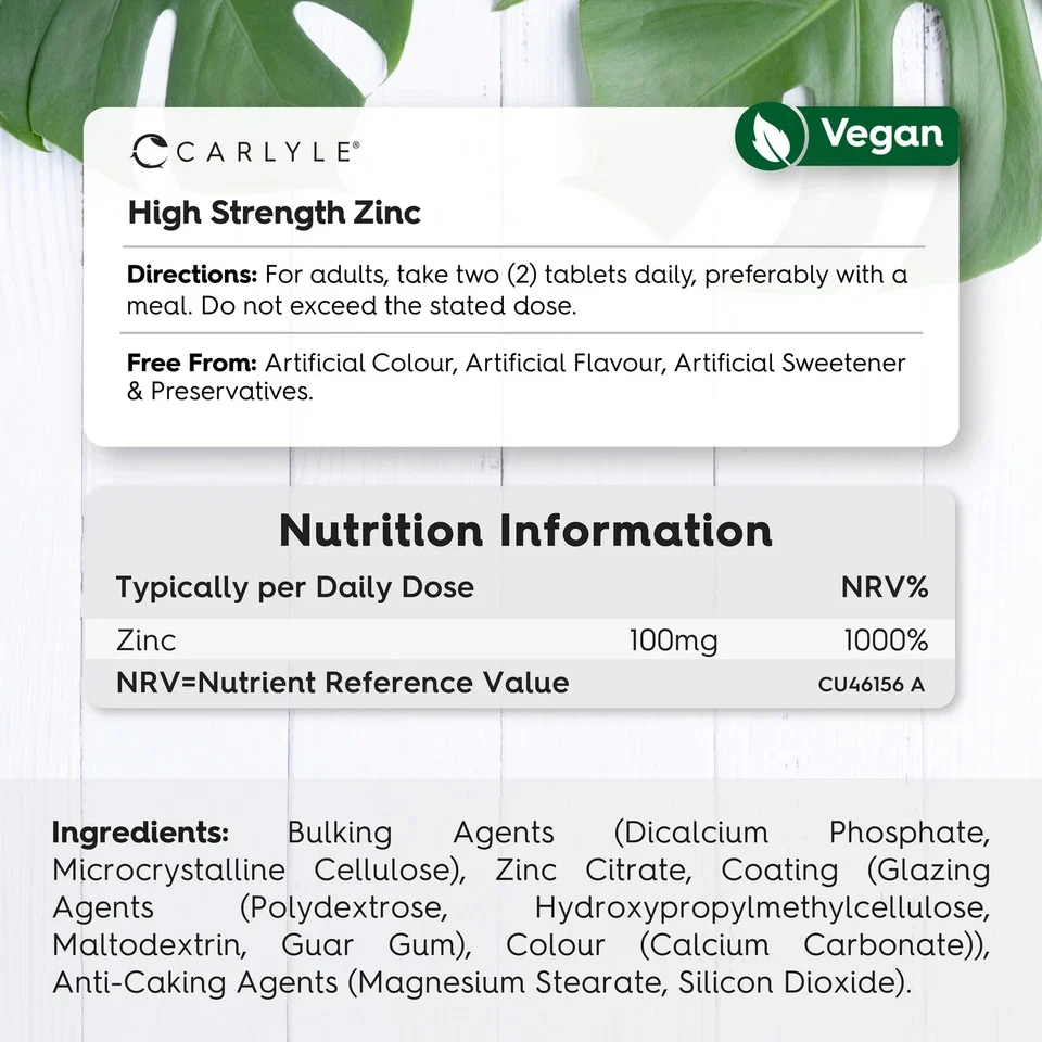 Zinc 100 mg | 180 Tablets - Image 3